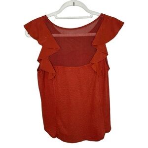 Abercrombie & Fitch Sleeveless Ruffled Knit top Size Xs